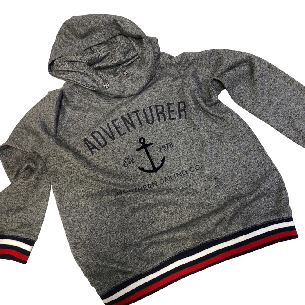 Bluenotes Pullover Hoodie, Gray, Sz XL